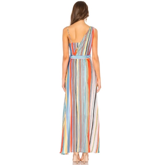 Lovers + Friends Maxi Wrap Dress Montague Stripe Aruba - Picture 5 of 10